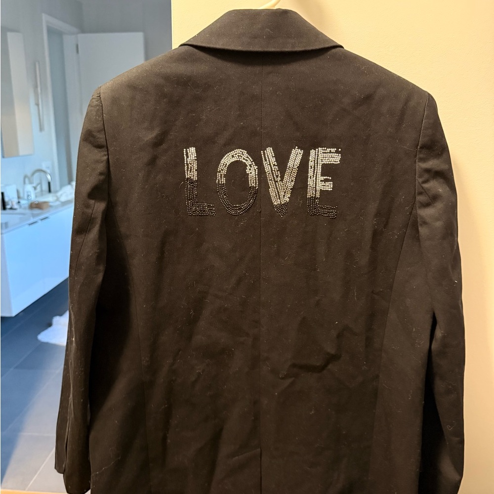 Zadig & Voltaire Black LOVE Embroidered Jacket